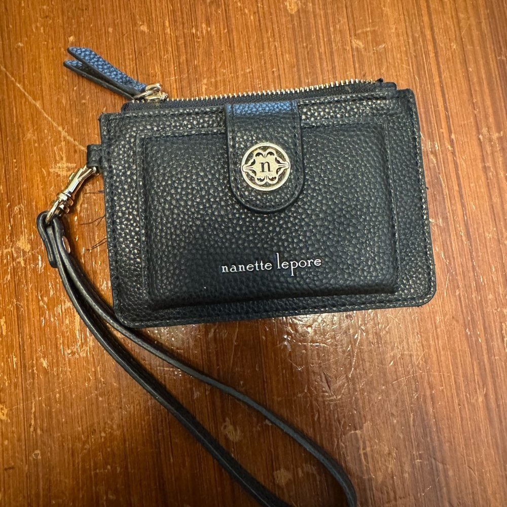Black Nanette Lapore wristlet
